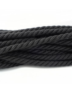Decorative cord matte 8 mm black KM13716