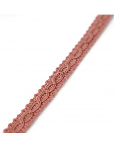 Decorative ribbon matte 12 mm wide powder pink KM14109