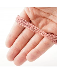 Decorative ribbon matte 12 mm wide powder pink KM14109 2