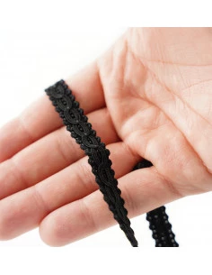 Decorative matte tape 12 mm wide black KM14116 2
