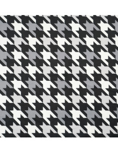 PEPITKA LARGE 02 SOFT VELVET fabric ( GREY - BLACK - WHITE )