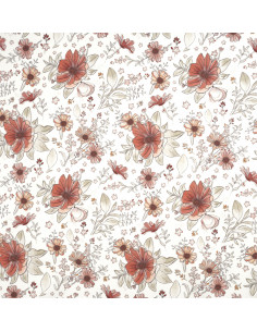 PAINTED FLOWERS 01 CANVA fabric