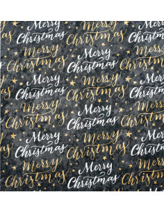 MERRY CHRISTMAS 01 CRUSH VELVET fabric
