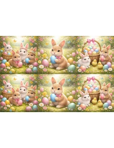 Tkanina PANEL PODUSZKOWY WIELKANOC 07 MOLIS