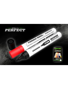 PERMANENT MARKER 1.5-3mm RED (10pcs) PERFECT S-76023