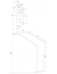 FURNITURE LEG KM436 2