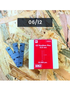 SZTYFT 0.6/12mm BEZ GŁÓWKI GALW op.10.000